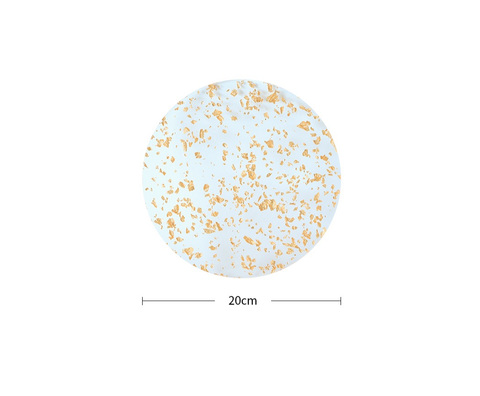 Round gold foil cake pan