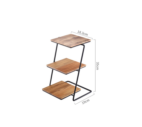 3 Tiers Cake Pastry Dessert Wood