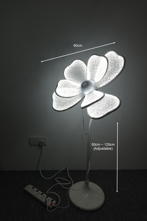 Silk Flower Lamp