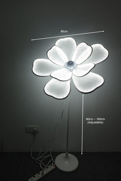 Silk Flower Lamp