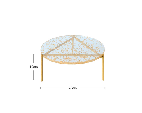 Round gold foil cake pan