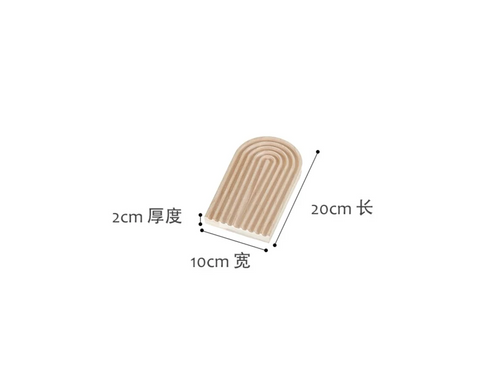 Wooden Dessert Plate