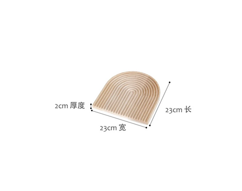Wooden Dessert Plate