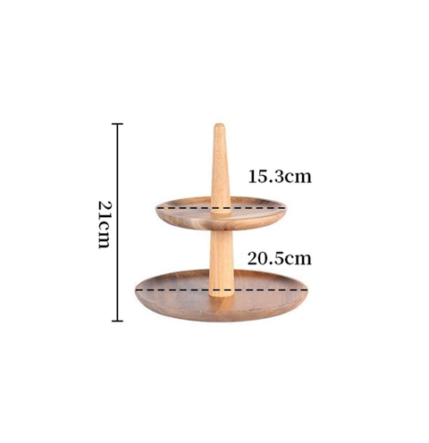 Acacia Wood Party Dessert Stand