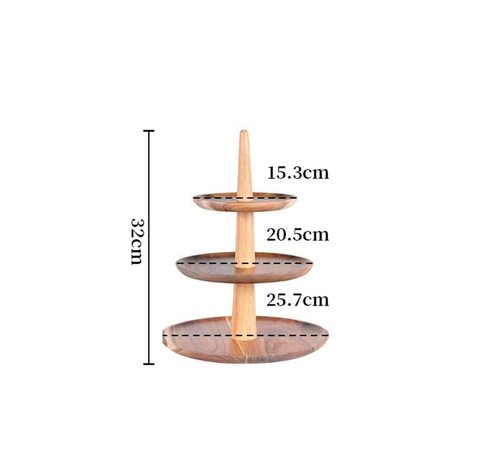 Acacia Wood Party Dessert Stand