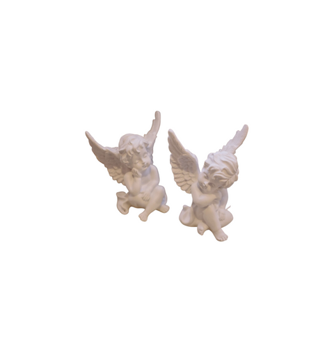 Orenm 2 Pack Resin Cherubs