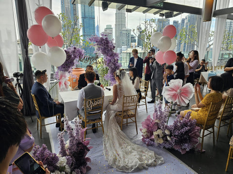 Elegant Rooftop Wedding Solemnization