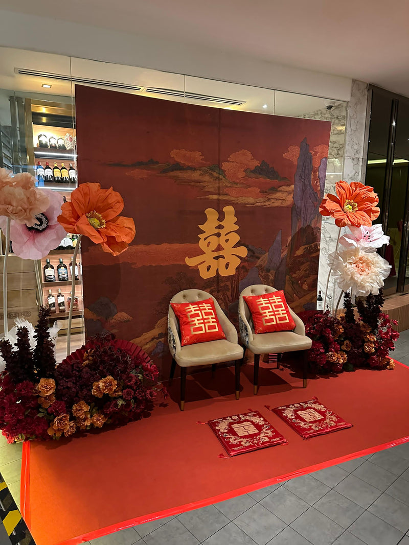 Traditional Chinese Wedding Tea Ceremony Setup