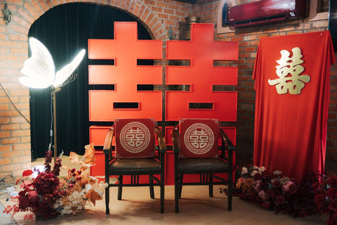 Traditional Chinese Wedding Tea Ceremony Setup