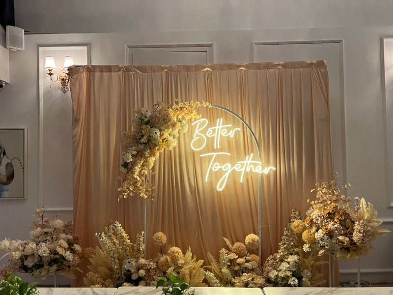 Elegant Wedding Backdrop – Better Together