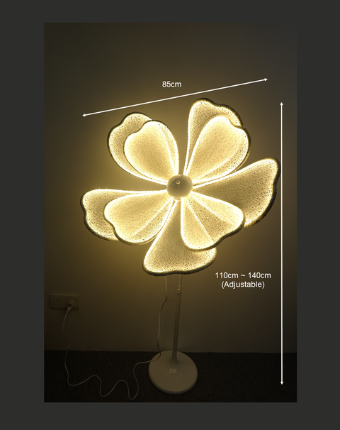 Silk Flower Lamp